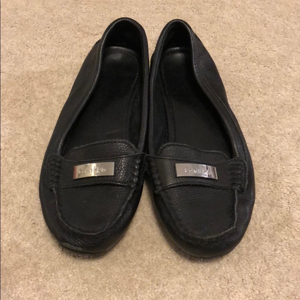 Calvin Klein Black Leather loafers